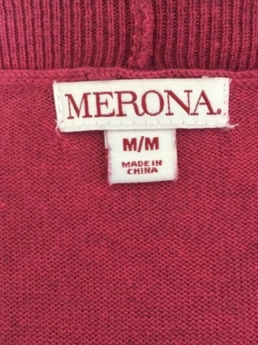 Open Front Knit Cardigan Size Medium Muted Raspberry Pink - Picture 5 of 14